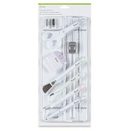 Cricut 12" Essential Tool Set - Front of blister package showing cutter and tools