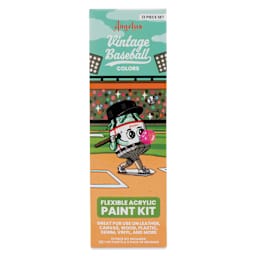 Angelus Acrylic Leather Paints - Vintage Baseball Kit, 1 oz front of packaging