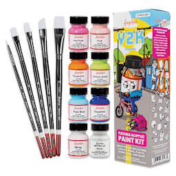 Angelus Acrylic Leather Paints - Y2K Kit, 1 oz