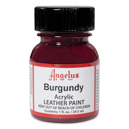 Angelus Acrylic Leather Paint - Burgundy, 1 oz