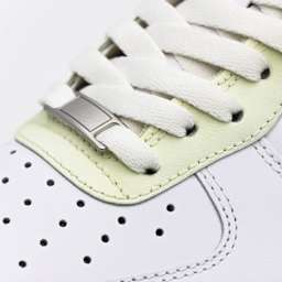Angelus Glow in the Dark Acrylic Paint - 1 oz - on shoe, close-up
