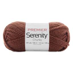 Premier Yarn Serenity Chunky Solids Yarn - Coffee, 109 yds