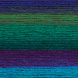 Lion Brand Landscapes Yarn - Blue Lagoon - finished knitting pattern example