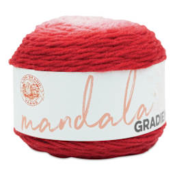 Lion Brand Mandala Gradient Yarn - Red, 295 yds