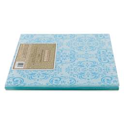 Mosaic Mercantile Opalescent Glass Pack - Aqua, 8" x 8", Pkg of 3