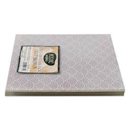 Mosaic Mercantile Opalescent Glass Pack - Light Brown, 8" x 8", Pkg of 3