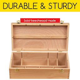 Meeden Artist Storage Box - Large Box durable and sturdy. Made of solid beechwood.