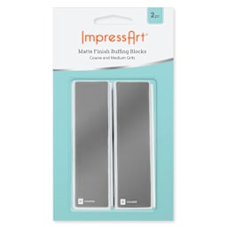 ImpressArt Matte Finish Buffing Blocks - Pkg of 2 front of packaging