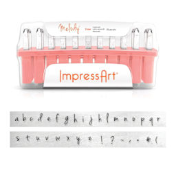 ImpressArt Letter and Number Stamp Set - Melody, Lowercase Letters, Set of 33