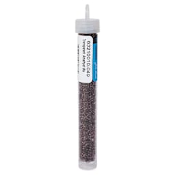 John Bead Czech Glass Seed Beads - Transparent Amethyst, Luster Mix, 10/0, 22 g Vial back view