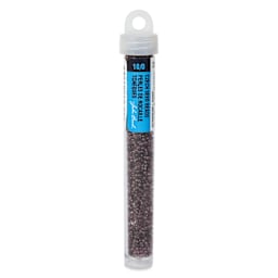 John Bead Czech Glass Seed Beads - Transparent Amethyst, Luster Mix, 10/0, 22 g Vial