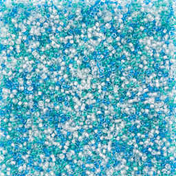 John Bead Czech Glass Seed Beads - Ice Pop Mix, 10/0, 22 g Vial close up