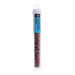 John Bead Czech Glass Seed Beads - Candy Apple Mix, 10/0, 22 g Vial