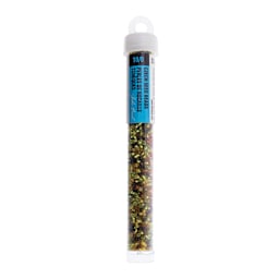 John Bead Czech Glass Seed Beads - Harvest Lights Mix, 10/0, 22 g Vial