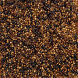 John Bead Czech Glass Seed Beads - Caramel Latte Mix, 10/0, 22 g Vial close up