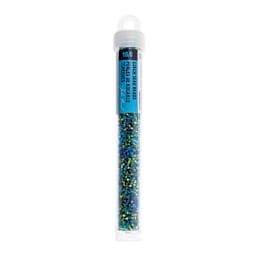 John Bead Czech Glass Seed Beads - Citrus Lagoon Mix, 10/0, 22 g Vial
