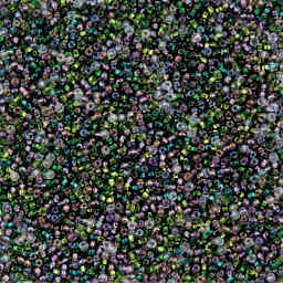 John Bead Czech Glass Seed Beads - Enchanted Forest Mix, 10/0, 22 g Vial close up