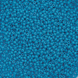 John Bead Czech Glass Seed Beads - Light Blue, 10/0, 22 g Vial close up