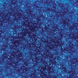 John Bead Czech Glass Seed Beads - Transparent Aqua, Luster Mix, 10/0, 22 g Vial close up