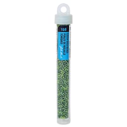 John Bead Czech Glass Seed Beads - Sea Green, Luster Mix, 10/0, 22 g Vial