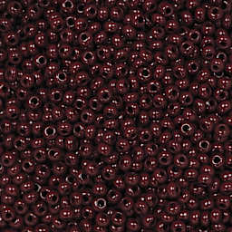 John Bead Czech Glass Seed Beads - Dark Brown, Opaque, 10/0, 22 g Vial close up