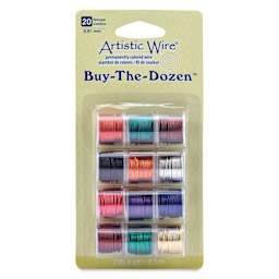 Artistic Wire Colored Copper Craft Wire - Buy-The-Dozen, Assorted Colors, 20 Gauge, 9 ft, Set of 12