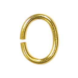 Beadalon Jump Rings - Gold, Oval, 4.5 mm x 6 mm