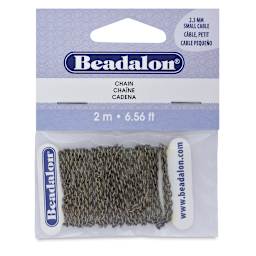 Beadalon Jewelry Chain - Front of Brass Small Chain package