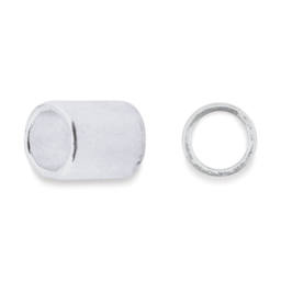 Beadalon Crimp Tubes for Stretch Cord - Pkg of 80, 4 mm