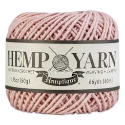 Hemptique Hemp Yarn - Dusty Pink, Ball,  66 yds