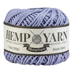 Hemptique Hemp Yarn - Periwinkle, Ball, 66 yds
