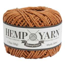 Hemptique Hemp Yarn - Terracotta, Ball, 66 yds