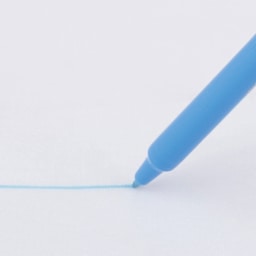 Dritz Mark-B-Gone Marking Pen - Blue, making a line