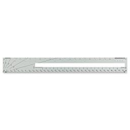 Alumicolor Alumidrafter Drafting and Measuring Tool - Back of tool shown
