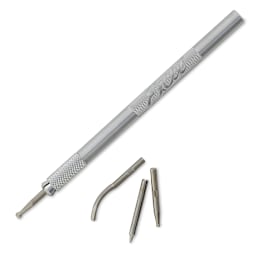 Excel Blades Burnishing Set - Tool shown with 4 tips