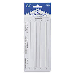 Alvin Template Lettering Aid, front of package