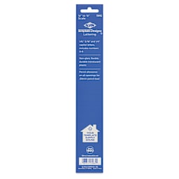 Alvin Lettering Guide - Standard, back of package