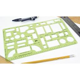 Helix Architectural Template - Home Furnishings, 6.13" x 12.5"