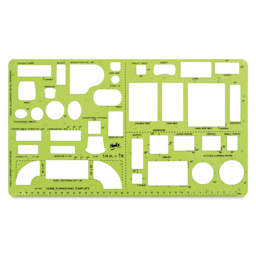 Helix Architectural Template - Home Furnishings, 6.13" x 12.5", out of packaging