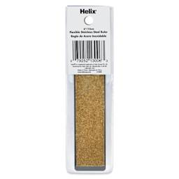Helix Flexible Stainless Steel Ruler - 6", back of packaging