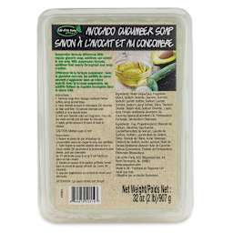 Life of the Party Glycerin Soap Base - Front of Avocado and Cucumber package