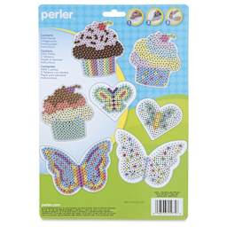 Perler Cupcakes and Butterflies Fused Bead Kit - back of packaging