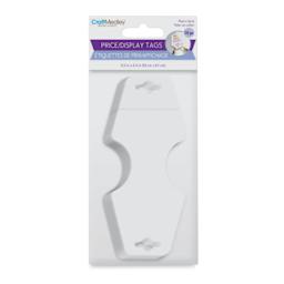 Craft Medley Peel-n-Stick Display Tags - White, Pkg of 10, front of packaging