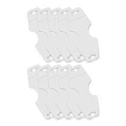 Craft Medley Peel-n-Stick Display Tags - White, Pkg of 10