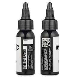 Dynamic Color Tattoo Ink - Violet, 1 oz bottle, sides of bottle