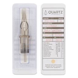 Peak Quartz Curved Magnum Medium Taper Tattoo Needle Cartridges - #10, 9 Needles, Pkg of 20, single needle packaging
