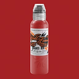 World Famous Tattoo Inks and Sets - Set of 4, Dima NBK Fire Red, Fire Red #2
