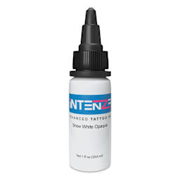 Intenze Tattoo Ink - Snow White Opaque, 1 oz bottle