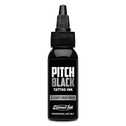 Eternal Ink Pitch Black Gray Wash Tattoo Ink - X-Light Gray, 1 oz bottle