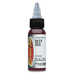 Eternal Ink Tattoo Ink - Deep Red, 1 oz bottle